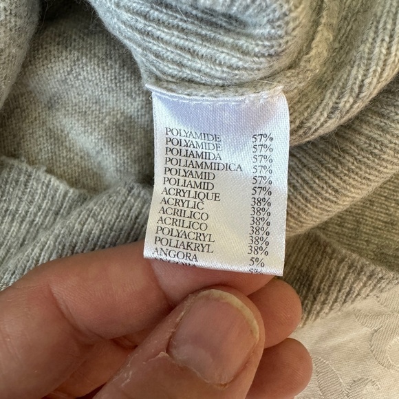 Sweewe Paris Women's Lightweight Angora Blend Sweater Dress Small Polar Bear - Picture 8 of 14